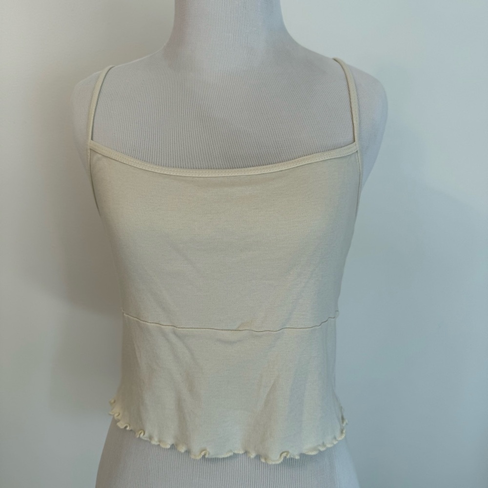 Brandy Melville Baby Yellow Spaghetti Strap Top